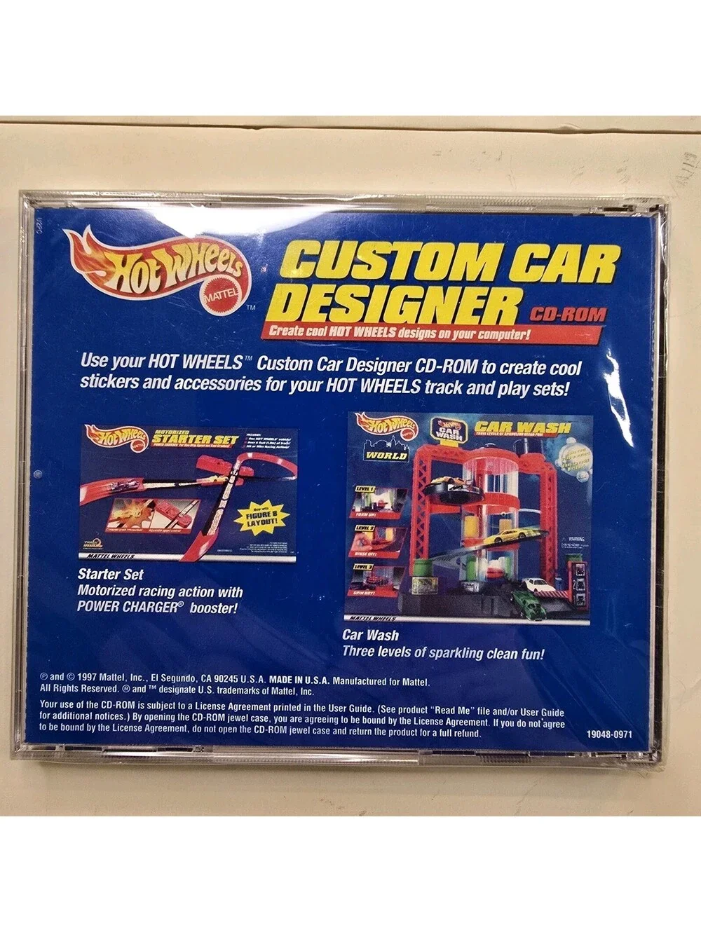 1997 Hot Wheels Custom Car Designer CD-Rom New Sealed